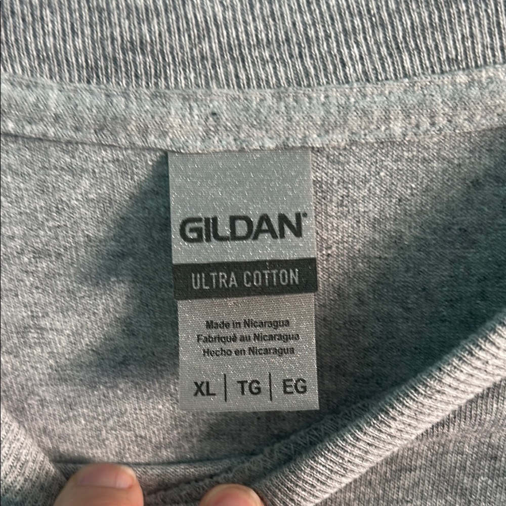Gray Long Sleeve Graphic Tee - Picture 3 of 4